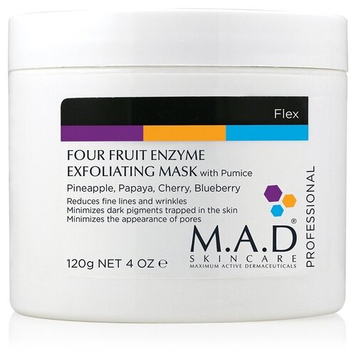 M. A. D Skincare M. A. D Энзимная мультифруктовая маска «Super Polish» 120 г (Four Fruit Enzyme Exfoliating Mask)