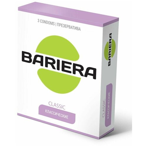 Купить Классические презервативы Bariera Classic - 3 шт. (247684), бесцветный, XL, натуральный латекс, Презервативы
