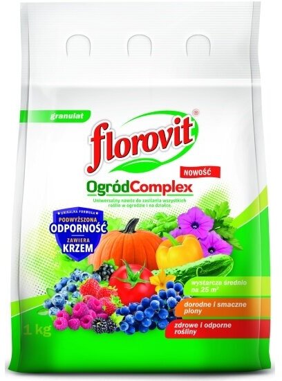 Удобрение Florovit универсальное гранулированное , для растений "Сад Complex", пакет, 1кг