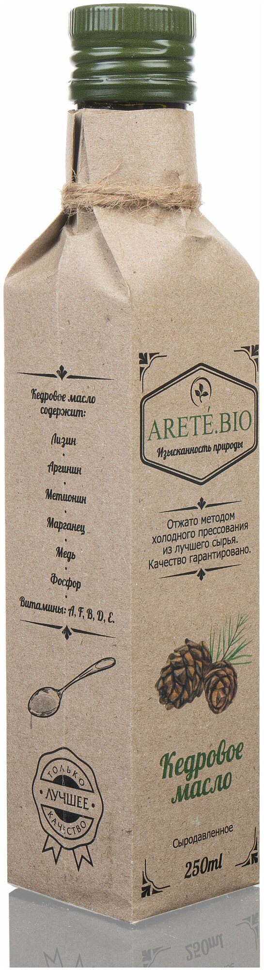 Масло кедровое 250 мл сыродавленное холодного прессования нерафинированное нефильтрованное