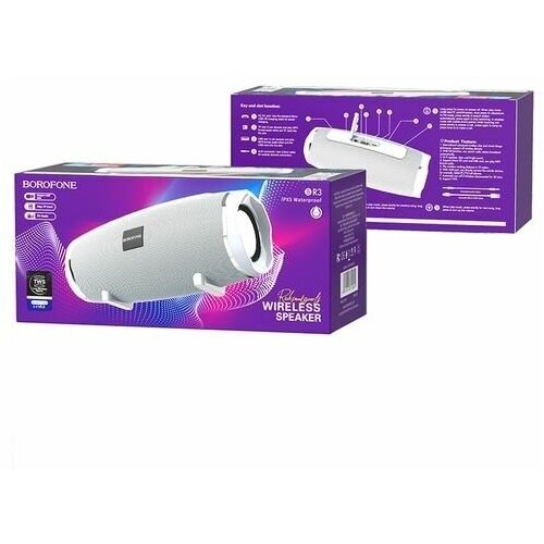 Портативная колонка BT ver 50 BOROFONE BR3 1200mAh 188х80х835 мм серый 40 167000₽