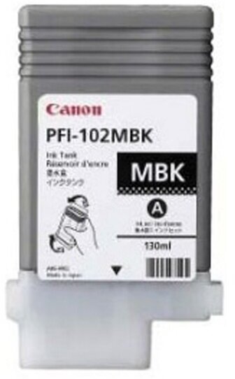 Картридж Canon Ink Tank PFI-102MBK черный матовый (matte black) (0894B001)