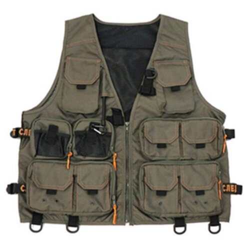 Жилет СЛЕДОПЫТ Fishing Mesh Vest, L, лето, хаки жилет рыболовный nova tour профи лайт