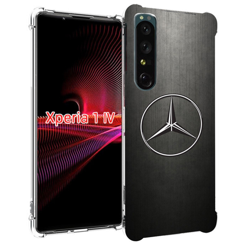 Чехол MyPads mercedes мерседес 3 мужской для Sony Xperia 1 IV задняя-панель-накладка-бампер