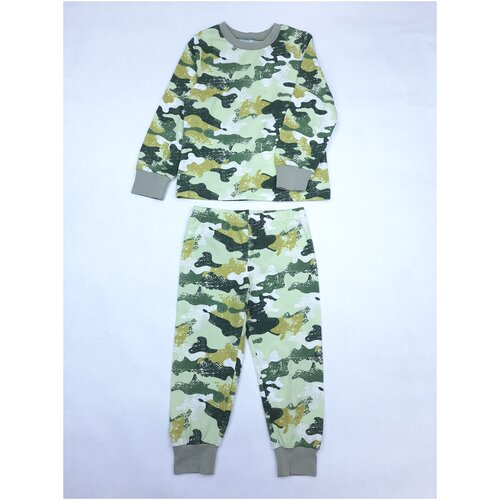 фото Пижама осми, брюки, брюки с манжетами, манжеты, размер 110, серый