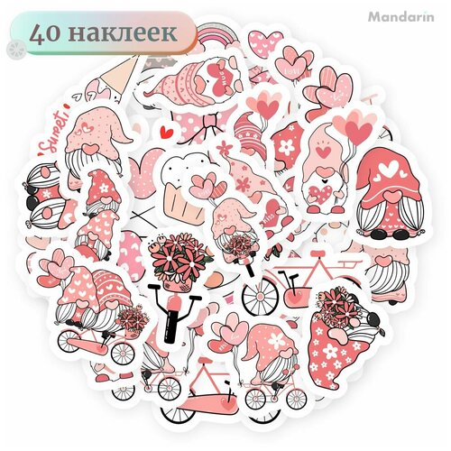 Детские наклейки - Гномы - многоразовые