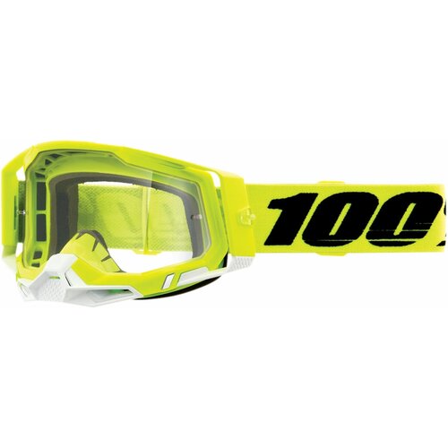 Очки 100% Racecraft 2 Goggle Yellow / Clear Lens (50009-00004)