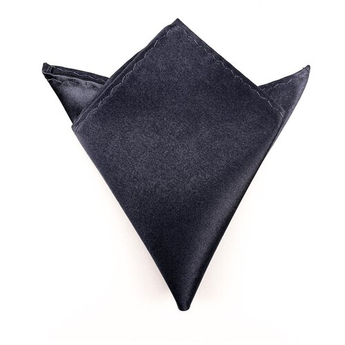 фото Нагрудный платок мужской атласный однотонный цвета мокрый асфальт 2beman