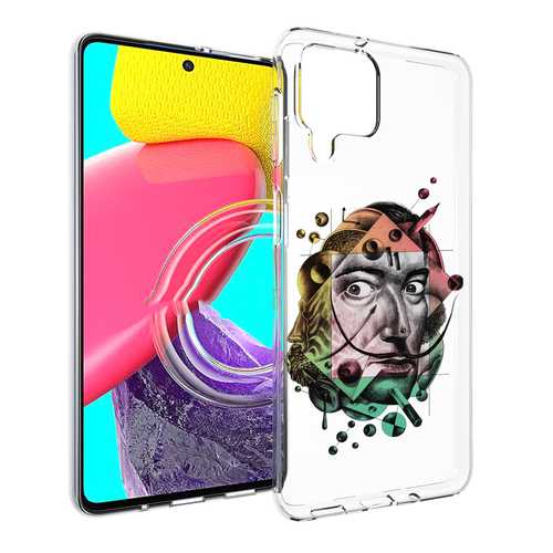Чехол MyPads разноцветное лицо абстракция для Samsung Galaxy M53 (SM-M536) задняя-панель-накладка-бампер