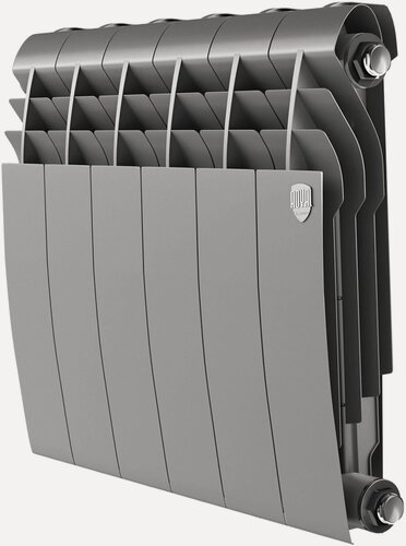 Изображение товара Радиатор биметаллический Royal Thermo BiLiner 350 /Silver Satin - 6 секц, боковое подключение