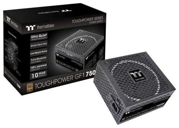 Блок питания ATX Thermaltake PS-TPD-1200FNFAGE-1 1200W, APFC, 80+ Gold, 140mm fan, full moduar - фото №8