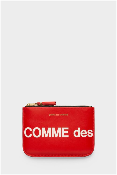 Кошелек Comme des Garcons Wallet, фактура тиснение, красный