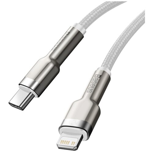 Кабель Baseus Cafule Series Metal Data Cable Type-C - Lightning PD 20W 1m (CATLJK-A02) кабель baseus cafule series metal data cable type c to ip pd 20w 1m catljk a01 black