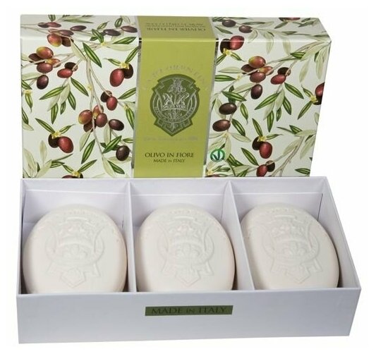 La Florentina Набор мыла для рук с экстрактом Цветов оливы Hand Soap Set Boboli Citrus, 150 гр х 3 шт