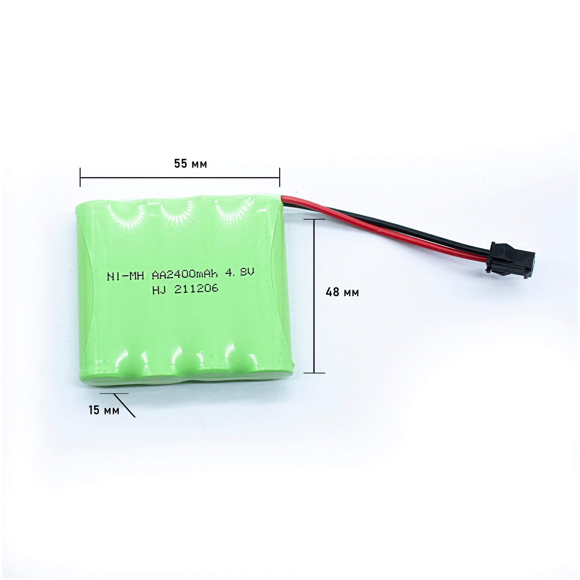 Аккумулятор NI-MH 4.8V 2400mAh (максимальная емкость) разъем YP зарядка в комплекте.