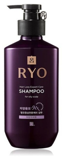 Лечебный шампунь от выпадения для жирной кожи головы Ryo Hair Loss Expert Care Shampoo For Oily Scalp