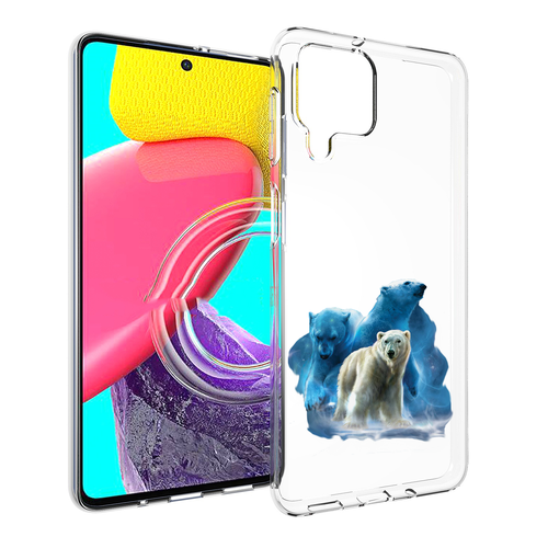 Чехол MyPads полярный медведь для Samsung Galaxy M53 (SM-M536) задняя-панель-накладка-бампер