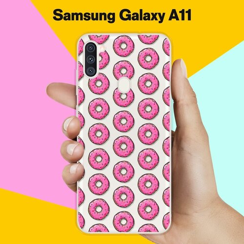 Силиконовый чехол Пончики на Samsung Galaxy A11 силиконовый чехол пончики на samsung galaxy a10