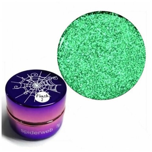 Gellaktik Гель-краска паутинка светоотражающая FLASH №05 красная 7 гр