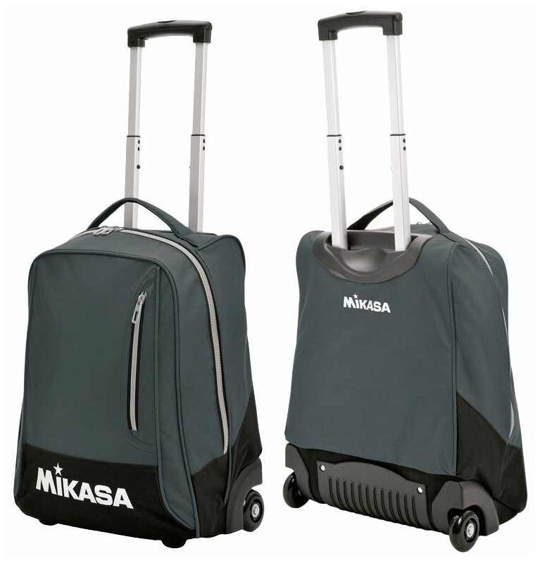 Сумка спортивная на колесах "MIKASA" арт. MT75-0021, полиэстер, серый