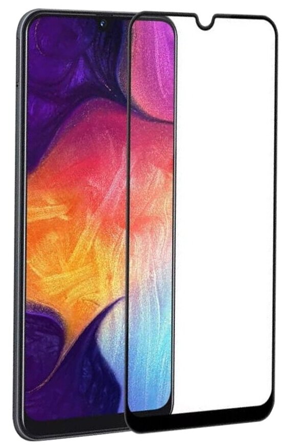 Защитное 9D стекло для Samsung Galaxy A40 черный