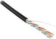 Кабель витая пара Hyperline U/UTP, категория 5e, 4 пары (24 AWG), одножильный (solid), LSZH, UUTP4-C5E-S24-IN-LSZH-BK-100