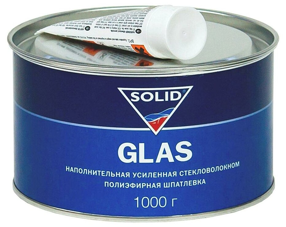 Шпатлевка наполнительная усиленная стекловолокном SOLID Glas 1000 г