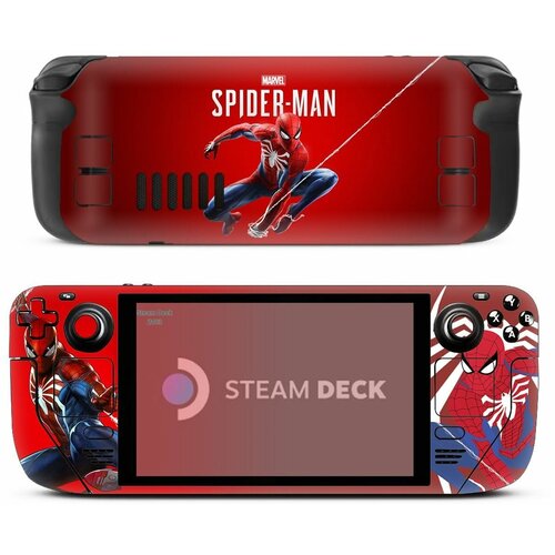 Наклейка виниловая для Steam Deck защитная пленка Spyderman Marvel