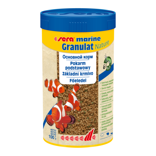 Сухой корм для рыб Sera Marin Granulat, 250 мл, 100 г