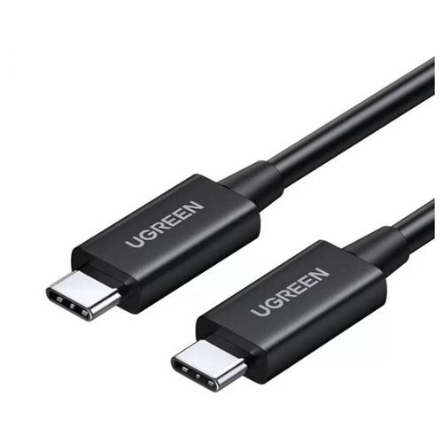 Кабель UGreen US501 USB Type-C - USB Type-C, 2 м, черный кабель usb type c thunderbolt 4 8k pro hd 1 8 метра