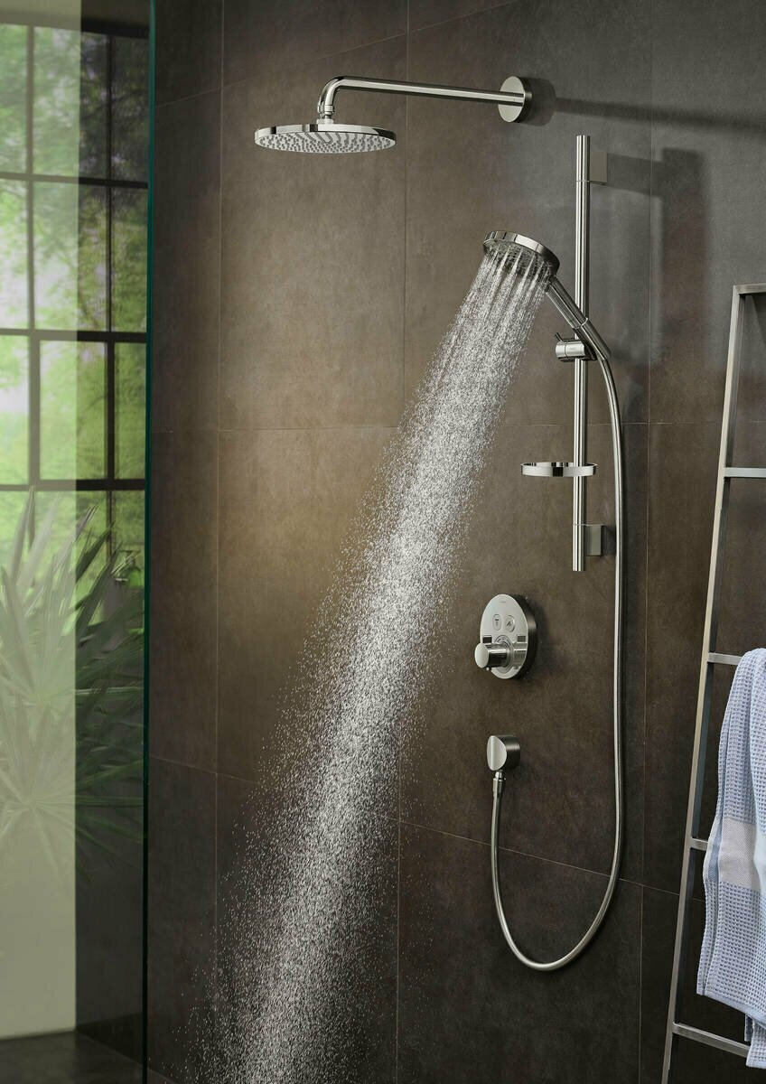 Raindance Select 26014000 Ручная лейка (3 режима, 20 л/мин, хром) Hansgrohe - фото №12