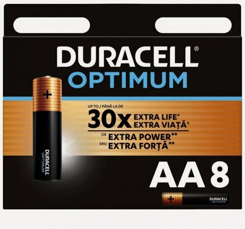 Изображение товара Элемент питания Duracell Optimum LR6 AA бл 8