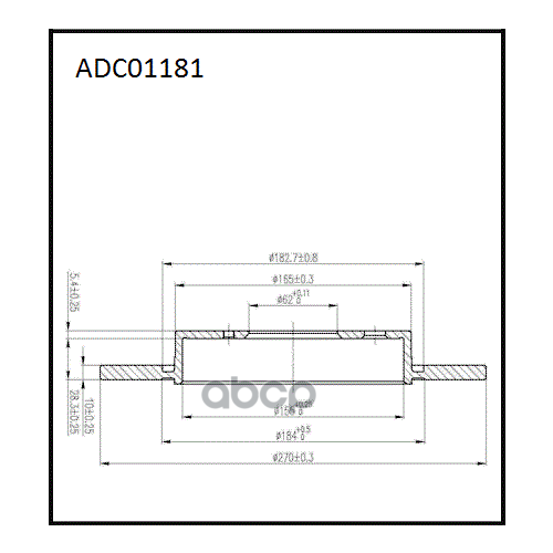 Диск Тормозной Задний Allied Nippon Adc01181 ALLIED NIPPON арт. ADC01181