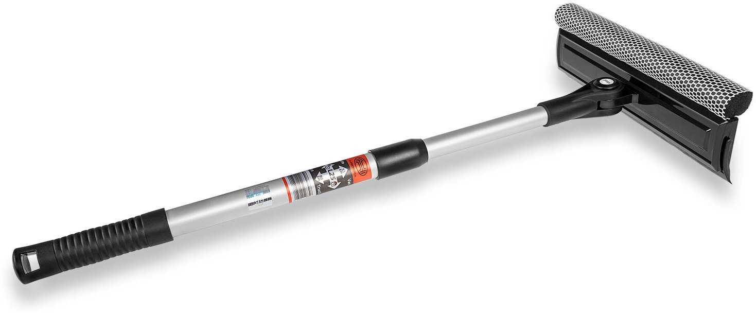 Стеклоочиститель с телескопической алюминиевой ручкой 53-80см, ширина очистителя 25см
