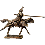 Бронзовая статуэтка Рыцарь с копьем - изображение