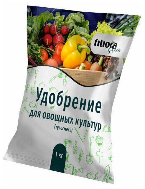удобрение для овощных культур Filiora Green 1кг тукосмесь - фотография № 2