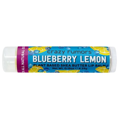 Crazy Rumors Бальзам для губ Blueberry Lemon Lip Balm с ароматом Черника Лимон, 4.25 г