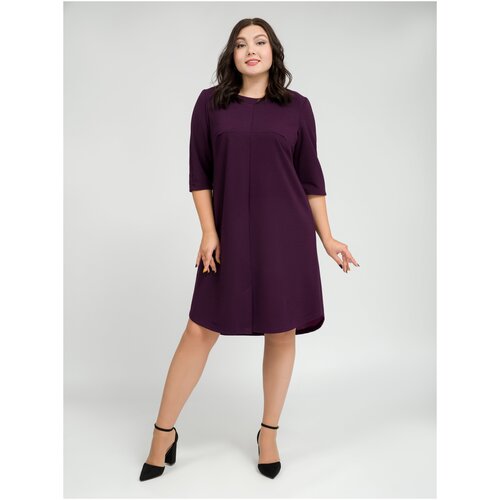 Платье Ш'аrliзе, вечернее, полуприлегающее, до колена, размер 46, фиолетовый
