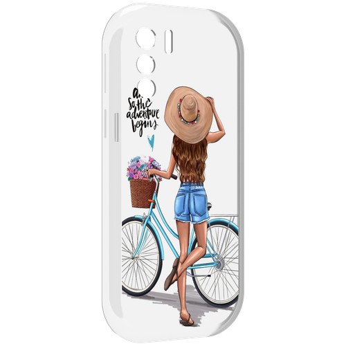 Чехол MyPads Adventure женский для UleFone Note 13P задняя-панель-накладка-бампер