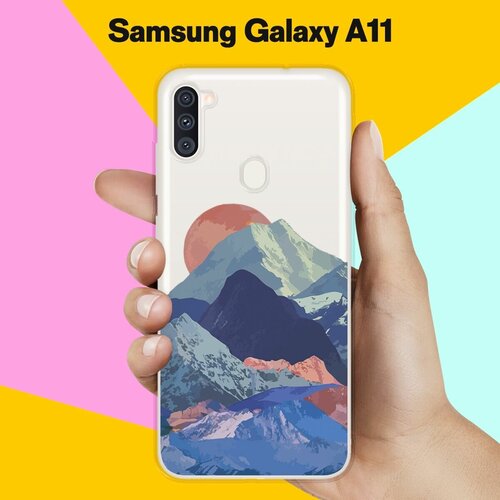 Силиконовый чехол Горы на Samsung Galaxy A11 силиконовый чехол на samsung galaxy a11 самсунг галакси а11 scrooge mcduck with money прозрачный