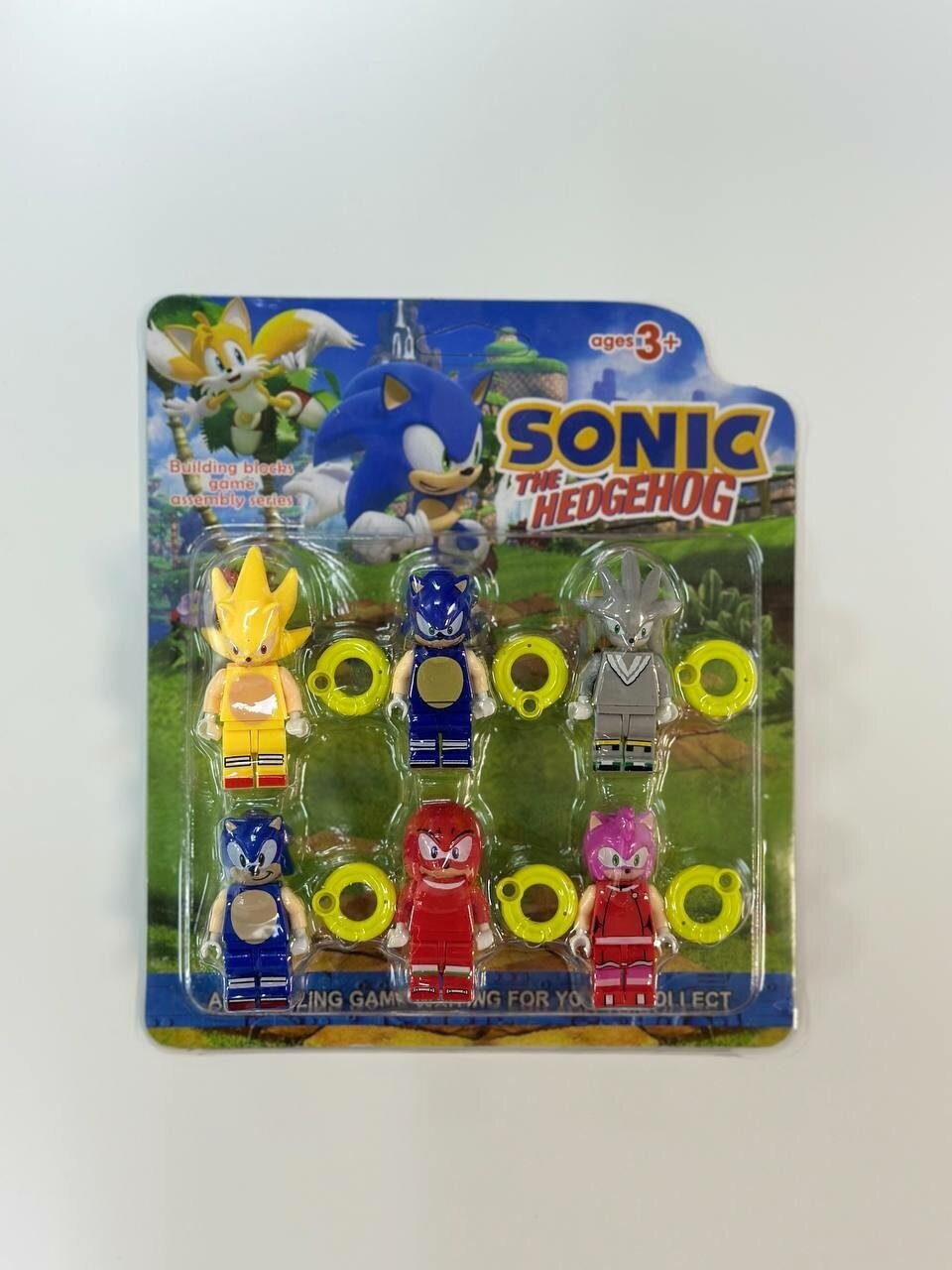 Игровой набор Соник фигурки 6 шт; Набор фигурок для конструктора Sonic