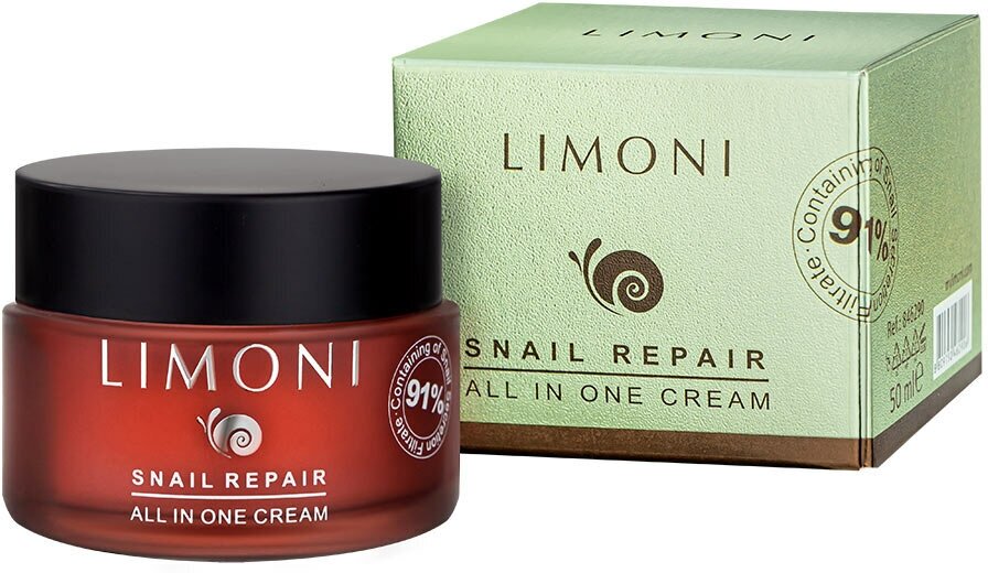 LIMONI Крем восстанавливливающий для лица с экстрактом секреции улитки / Snail Repair All In One Cream 50 мл - фото №8