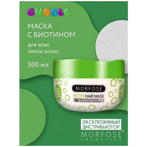 MORFOSE Bubble маска с биотином для всех типов волос 500ML