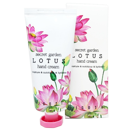 JIGOTT, Крем для рук с экстрактом лотоса Secret Garden Lotus Hand Cream, 100 мл.