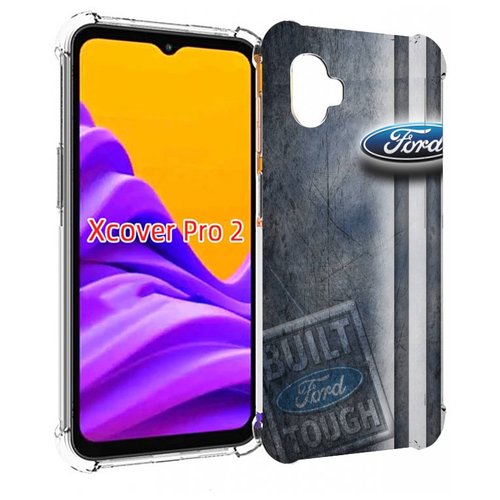 Чехол MyPads ford форд 2 для Samsung Galaxy Xcover Pro 2 задняя-панель-накладка-бампер