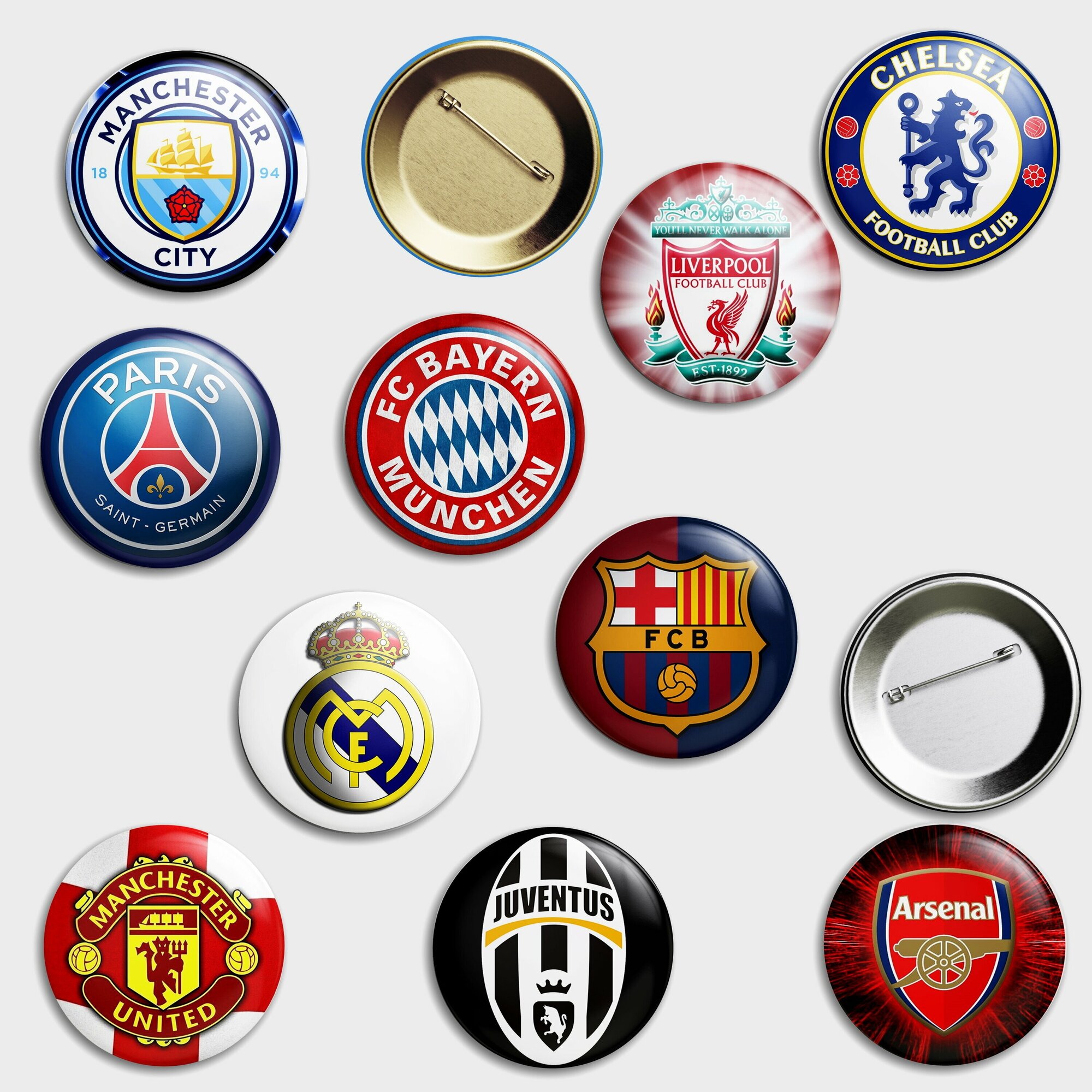 Значки Футбольные клубы лига чемпионов