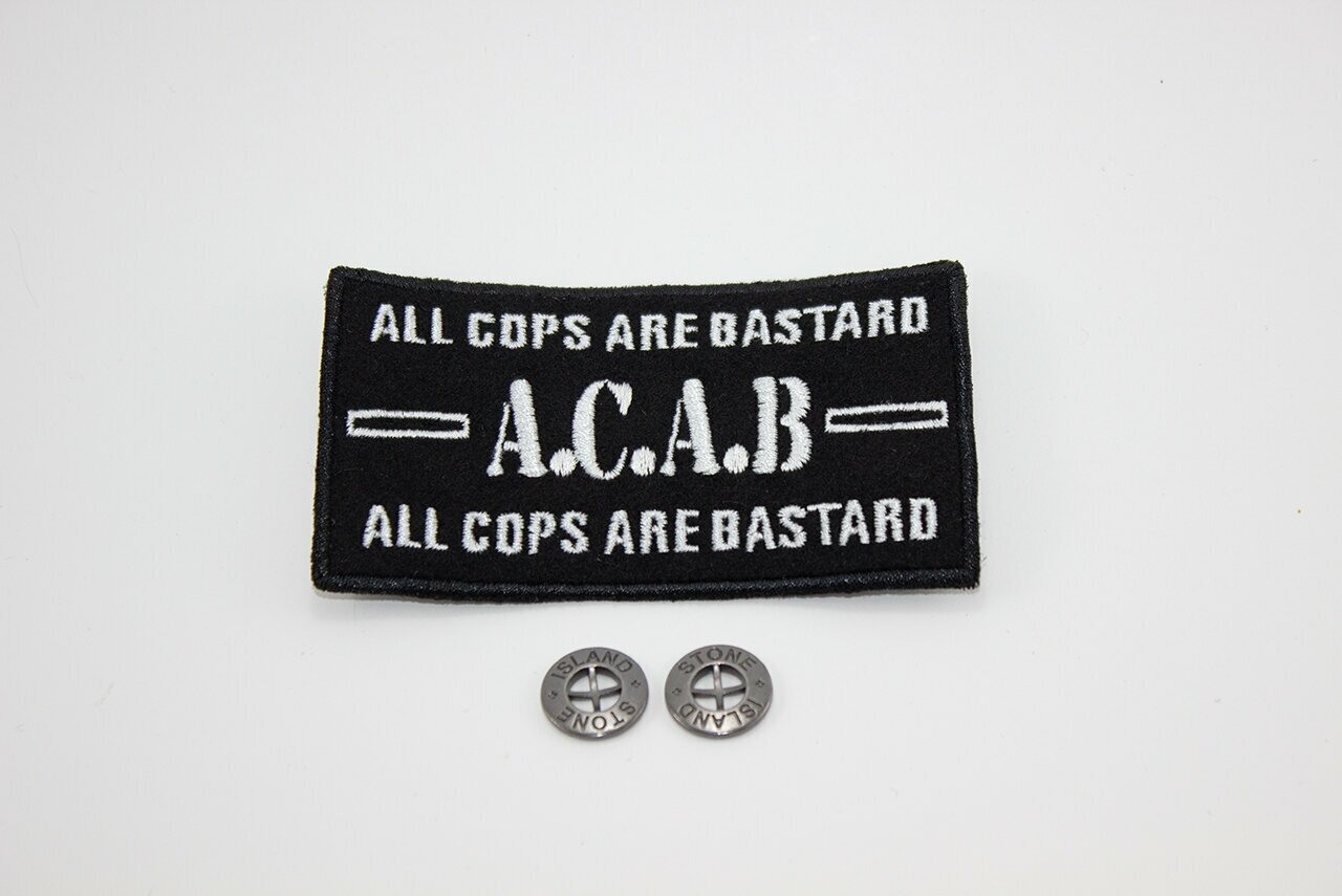 Патч A.C.A.B + 2 пуговицы