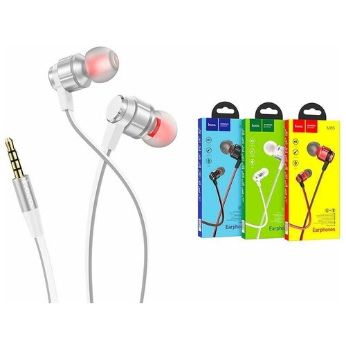 Наушники HOCO M85 Platinum sound universal earphones серебристая 67000₽