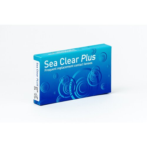 Контактные линзы Gelflex Sea Clear Plus, 3 шт., R 8,6, D -3,5, бесцветный, 1 уп.