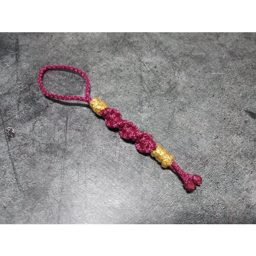 Брелок Pine Art, золотой, фиолетовый